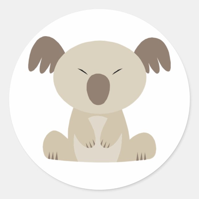 Stickers Cute Koala (Devant)