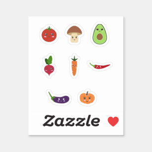 Stickers Cute Légumes
