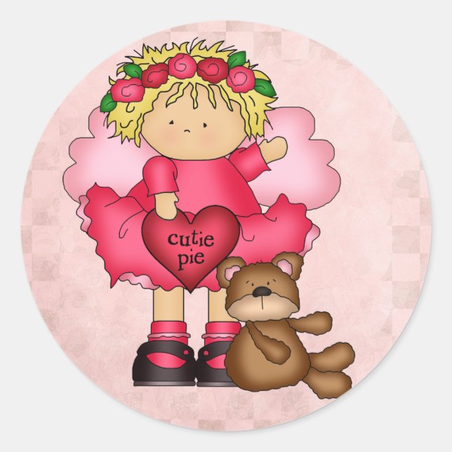 Stickers Cutie Pie Valentine (Devant)