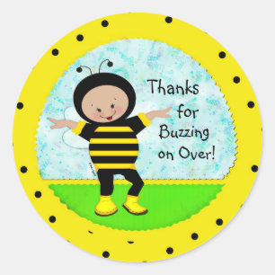 Stickers d'abeilles d'anniversaire