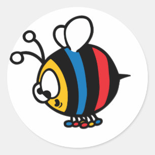 Stickers d'abeilles de dessin Whimisky