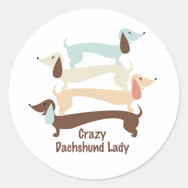 Stickers Dachshund Lady (Devant)