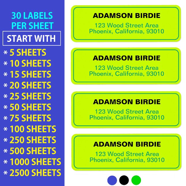 Stickers d'adresse élégante pour le courrier (Étiq (Personalized return address stickers
Durable green labels
Sophisticated mailing solutions
)