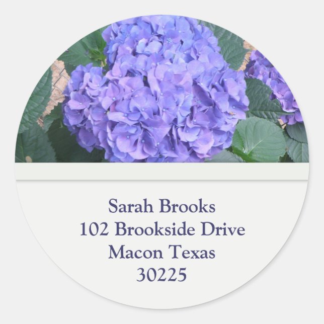Stickers d'adresses Hydrangea (Devant)