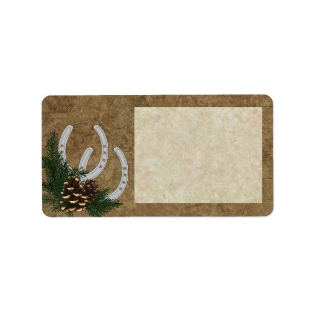 Stickers d'adresses occidentales personnalisables (Devant)