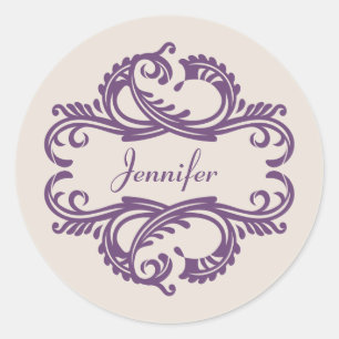 Stickers damas violet chic