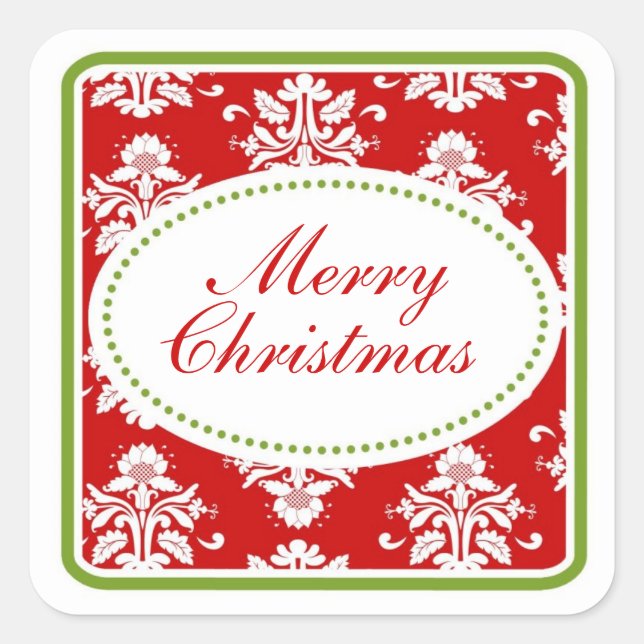 Stickers Damask de Noël (Devant)