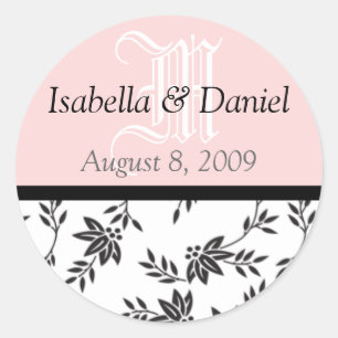 Stickers Damask Monogrammes Cadeaux Phoques