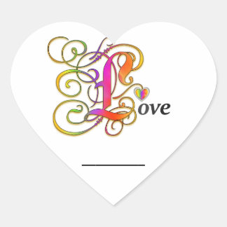 Stickers d'amour avec votre nom ou message