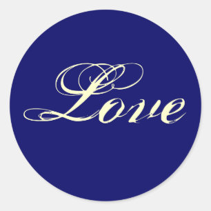 Stickers d'amour BLEUE MARINE - Customisé