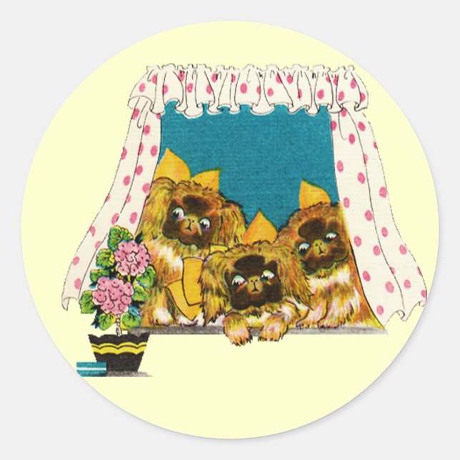 Stickers d'Amour Pekingese (Devant)