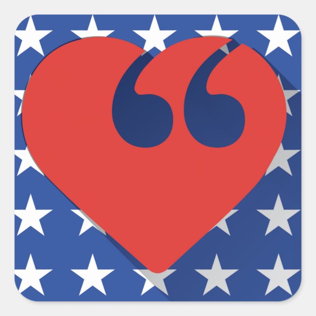 Stickers d'amour pour la liberté d'expression USA (Devant)