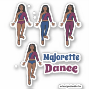 Stickers Dancer Changement rapide Burgundy Navy