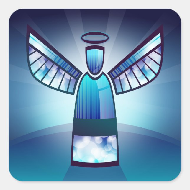 stickers d'ange bleu (Devant)