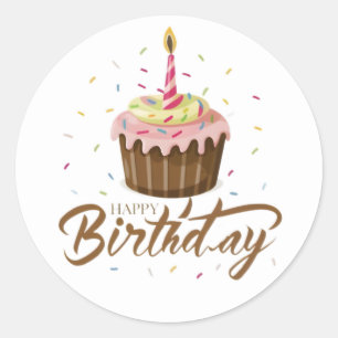 Stickers d'anniversaire amusants