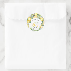 Stickers d'anniversaire citron citron