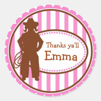 Stickers d'anniversaire Cowboy Wild West