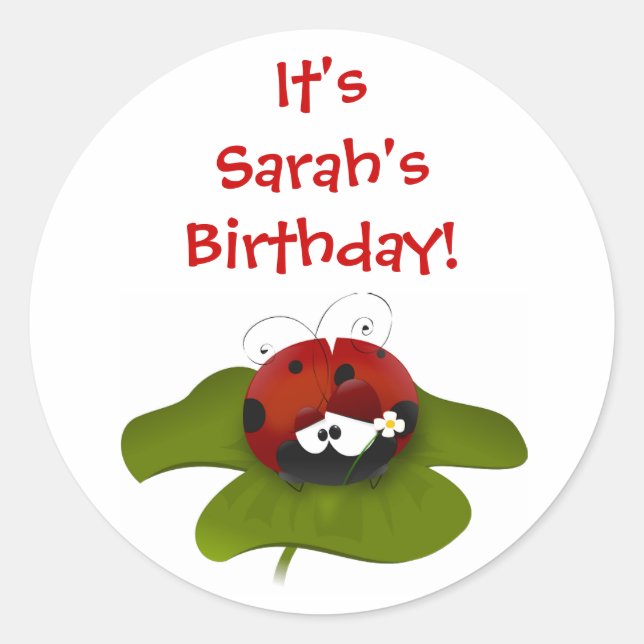 Stickers d'anniversaire de Ladybug (Devant)