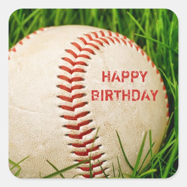 Stickers d'anniversaire du baseball (Devant)