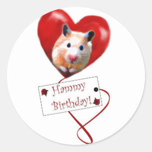 Stickers d'anniversaire Hammy