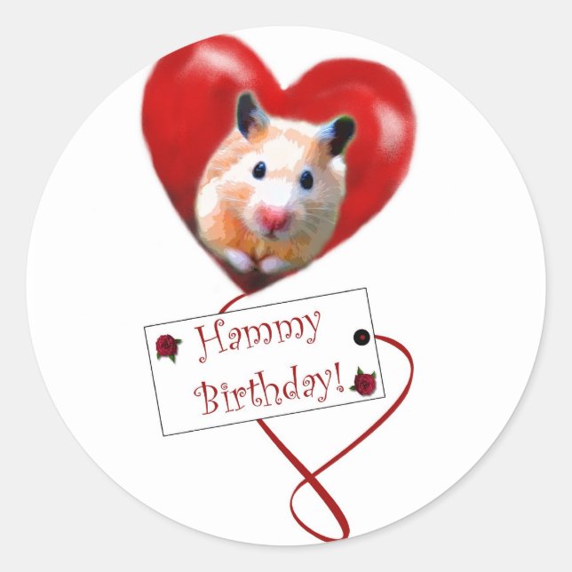 Stickers d'anniversaire Hammy (Devant)