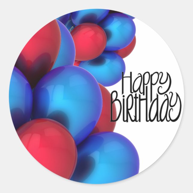 Stickers d'anniversaire heureux et sceaux d'envelo (Devant)