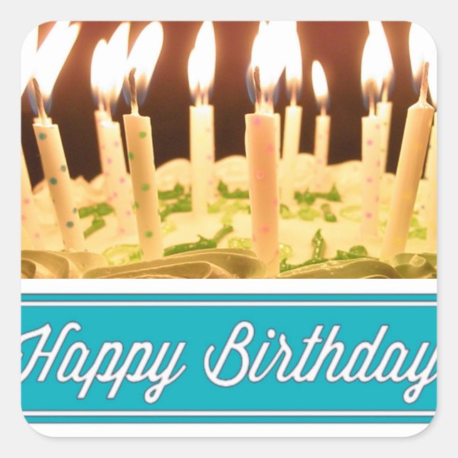 Stickers d'anniversaire heureux et sceaux d'envelo (Devant)