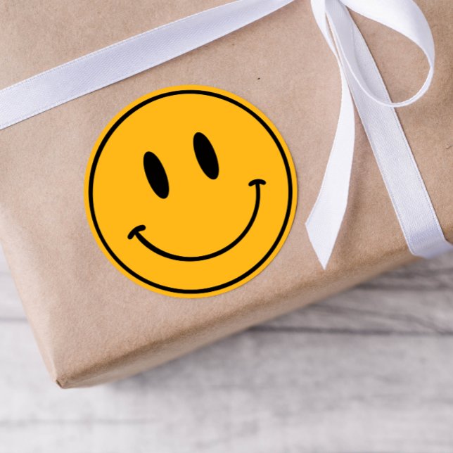 Stickers d'anniversaire Orange Smiley One Happy Du (Créateur téléchargé)