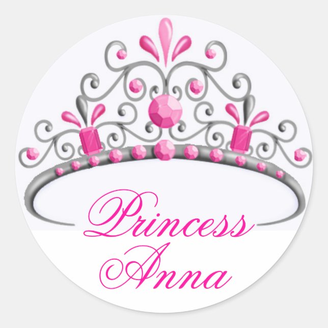 Stickers d'anniversaire Princess Tiara (Devant)
