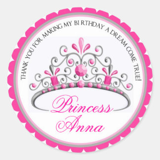 Stickers d'anniversaire Princess Tiara