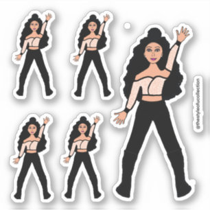 Stickers Danseuse Black Spark #2