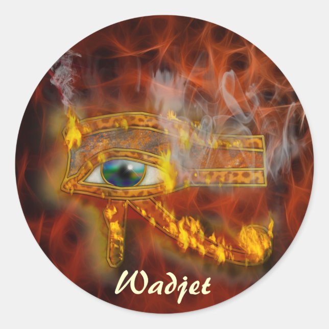 Stickers d'art égyptien Eye of Horus Wadjet (Devant)