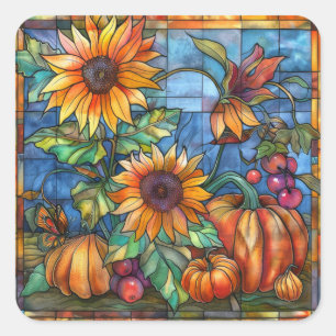 Stickers d'art en verre d'automne