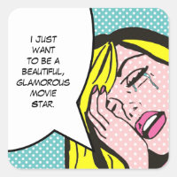 Stickers d'art pop Star