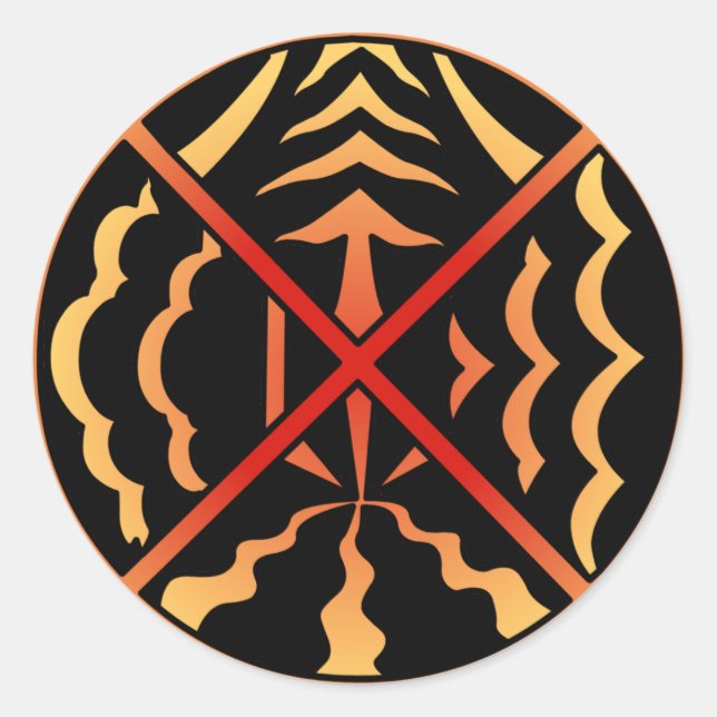 Stickers d'art spirituel Stickers Sun des Première (Devant)