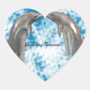 Stickers Dauphins Kissing