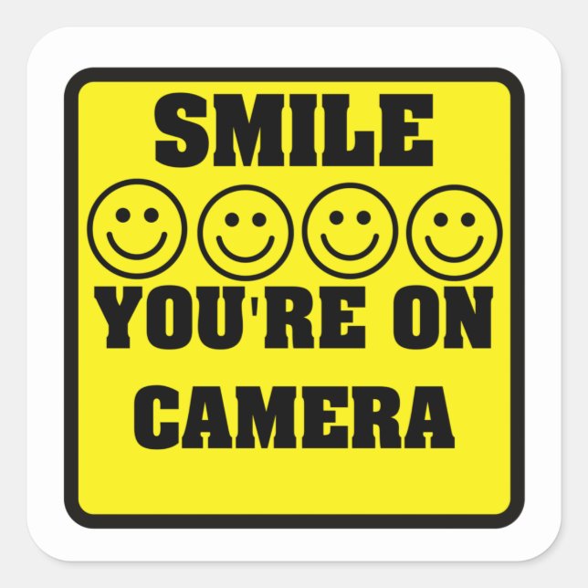 Stickers d'avertissement de la caméra de sécurité (Devant)