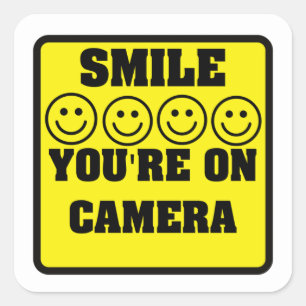 Stickers d'avertissement de la caméra de sécurité