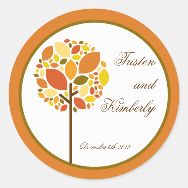 Stickers de 20 à 1,5 po Favor Moderne Arbre d'auto (Devant)