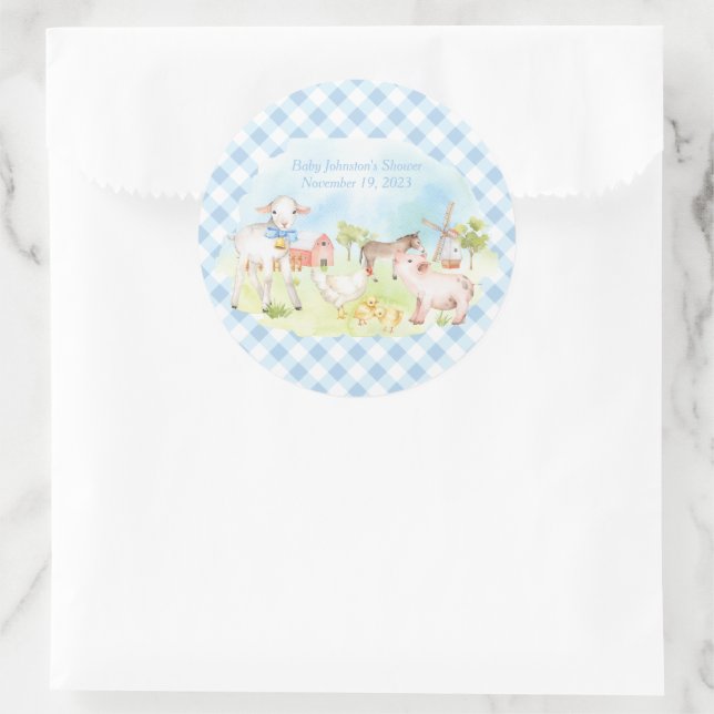 Stickers de Baby shower d'animal de ferme pour les (Sac)