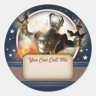 Stickers de balise de nom de robot géant