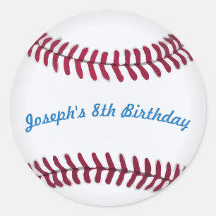 Stickers de baseball avec des mots personnalisés