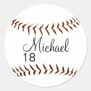 Stickers de baseball ou de softball personnalisés
