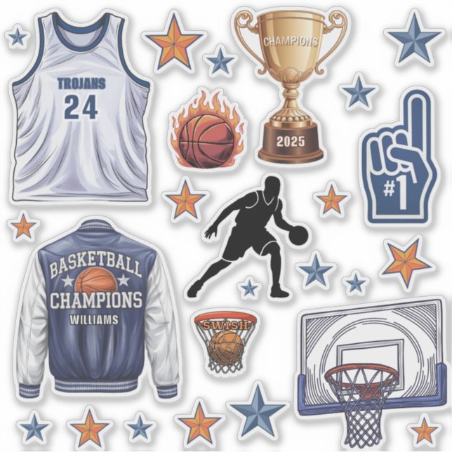 Stickers de basket-ball (Devant)