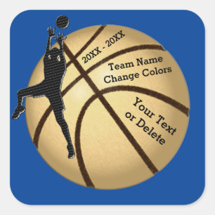 Stickers de basket dans VOS COULEURS et 3 TEXTE
