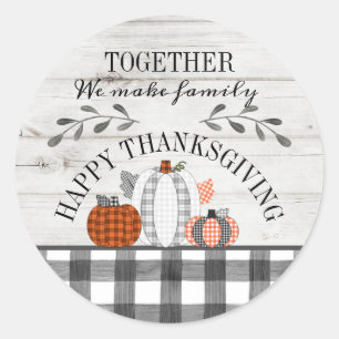 Stickers de Bon thanksgiving personnalisés