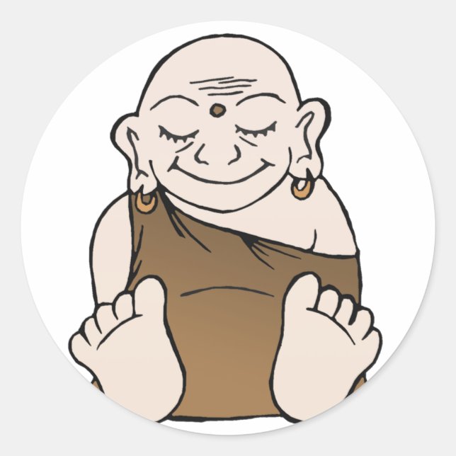 Stickers de bouddha heureux (Devant)