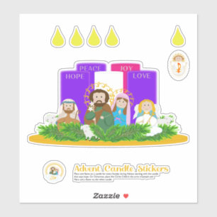 Stickers de bougies d'aération moyenne
