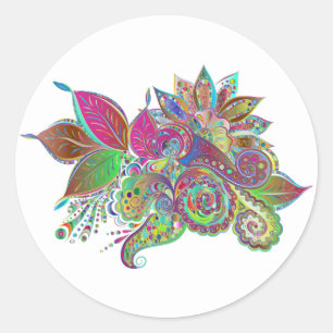 stickers de bouquet arc-en-ciel