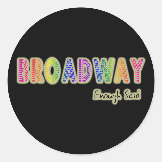 Stickers De Broadway Assez Dit (Devant)